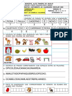 Atividades Remotas Aditamento G1 2020 9 Semana 1 º Ano