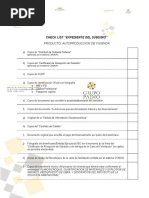 Check List Expediente de Subsidio (Autoproducción)