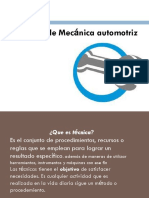 Técnicas Empleadas para El Mantenimiento y Reparación de Autos, 5 de Octubre