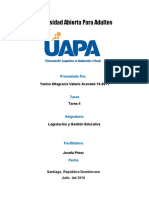 Tarea 4 de Legislación y Gestión Educativa