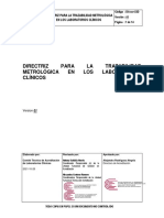 LabCli - DA-Acr-22D V01 Directriz para La Trazabilidad Metrológica en LClin (2021!10!28)