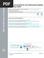 Signal Processing For Non-Destructive Testing of Railway Tracks