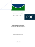 Ao Invés de Malhar É Melhor Tirar - Uma Etnografia Sobre Cirurgias Plásticas