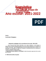 Informe Diagnóstico 21-22 Preescolar