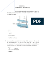 Exercise 1 (Permeability And Seepage) : i= h S hcosα S