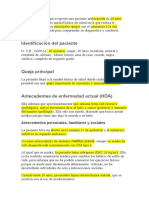 Identificación Del Paciente: Antecedentes Personales, Familiares y Sociales