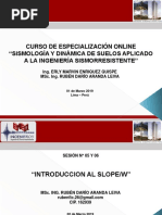 Sismología y Dinámica de Suelos - Sesión 05 y 06 (Parte 01)