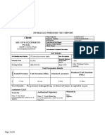 Client:: Hydraulic Pressure Test Report