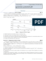 Diagrammes Potentiel-Ph Diagrammes Potentiel-Ph: Exercices