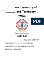 Satya Chaturvedi - 20001323057 . .Cnit Lab