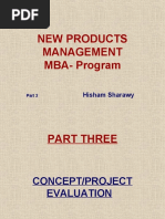 New Products Management MBA-Program: Hisham Sharawy