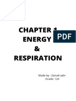 Biology Booklet - Energy & Respiration