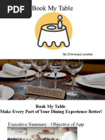 Book My Table: by Chinmaya Lovekar