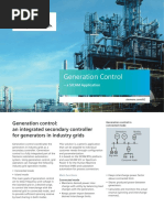 Generation Control: Generation Control: An Integrated Secondary Controller For Generators in Industry Grids