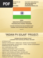 India Manufacturing-Integrated Photovoltaic Energy Program