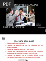 Semana 14 Diapositivas Los Conflictos en El Trabajo y SSLL 1