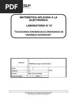 Laboratorio 07 EDO Variables Separables