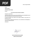 Carta de Solicitud de Beca Excelencia Académica