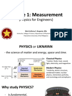 Lecture 1: Measurement: (Physics For Engineers)