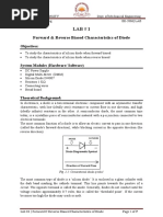 Forward & Reverse Biased Characteristics of Diode: Objectives