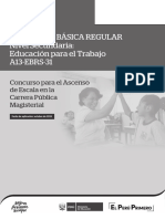 A13-Ebrs-31 - Ebr Secundaria Educacion para El Trabajo - Forma 1