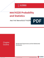 MATH220 Probability and Statistics: Asst. Prof. Merve BULUT YILGÖR