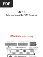 Unit-3-Fabrication of MEMS Devices