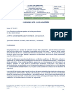 Comunicado #50 Evaluaciones Iv Periodo y Cierre Académico06102021