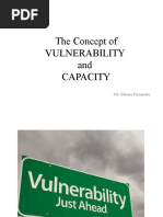 Concept of Vulnerability and Capacity