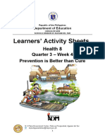 Learners' Activity Sheets: Health 8