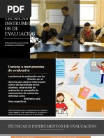 Técnicas e Instrumentos de Evaluación