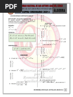 Cepru Ordinario 2021-1 Ecuaciones Exponenciales