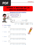 Sumas Y Restas en La Recta Numérica