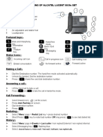 Handling of Alcatel Lucent 8039S Set