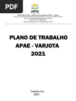 Plano de Trabalho 2021 - APAE Varjota