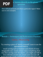 Directions: Answer Directly To The Given: How Will You Promote Arts From A Particular Region? Make Sure To Cite Examples