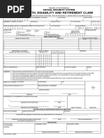 Death, Disability and Retirement Claim: Social Security System