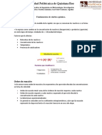 Investigación Documental Sobre Cinética Química