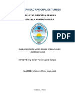 Operaciones Unitarias en Un Proceso AgroindustrialTarea - HALIESTER