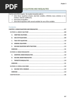 Chapter 3 - Linear Equations and Inequalities