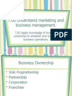 7.00 Understand Marketing and Business Management