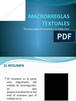 Macrorreglas Textuales