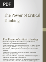 1the Power of Critical Thinking