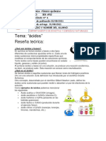 Actividad #6 Físico Química 3er Año