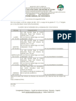 Informe Semana de Convivencia