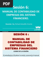 Sesión 06 - Manual de Contabilidad de Empresas Del Sistema Financiero