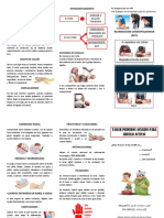 Tríptico Primeros Auxilios Niños