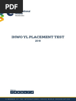 Ihwo Yl Placement Test: Montevideo