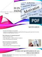 Motivation in Organizations