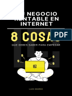 8 Cosas para Empezar Un Negocio en Internet - by Luis Osorio